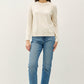 Heathered Round Neck Long Sleeve Sweater