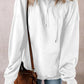 Drawstring Pocketed Long Sleeve Hoodie