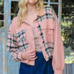 Plaid Mixed Cropped Jacket