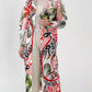 Miyake Pleated Printed Raglan Sleeves Trench Coat