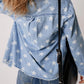 Star Button Up Long Sleeve Denim Jacket