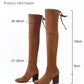 Suede Over-the-Thigh High Heel Knight Boots