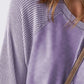 Exposed Seam Long Sleeve Sweatshirt