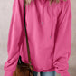 Drawstring Pocketed Long Sleeve Hoodie