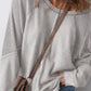 Exposed Seam Long Sleeve Sweatshirt