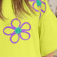 Flower Embroidery Detail T-Shirt