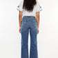 Kancan Full Size High Rise Slim Wide Leg Jeans