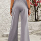 Elastic Waist Wide Leg Pants