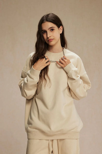 Round Neck Long Sleeve Sweatshirt