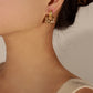 Copper Oil Drip Earrings