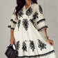 Printed Half Sleeve Knee Length Dress