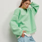 Oversize Round Neck Dropped Shoulder Sweatshirt