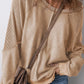 Exposed Seam Long Sleeve Sweatshirt