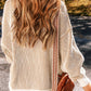 Round Neck Dropped Shoulder Sweater