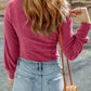 Scoop Neck Long Sleeve Top