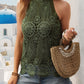 Lace Tied Mock Neck Tank