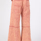 Mineral Washed Terry Wide Leg Pants