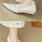 Pleated Pointed Toe Low Heel Shoes