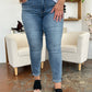 Judy Blue Cuffed Hem Low Waist Slim Jeans