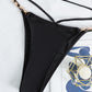 Chain Tied Two-Piece Bikini Set