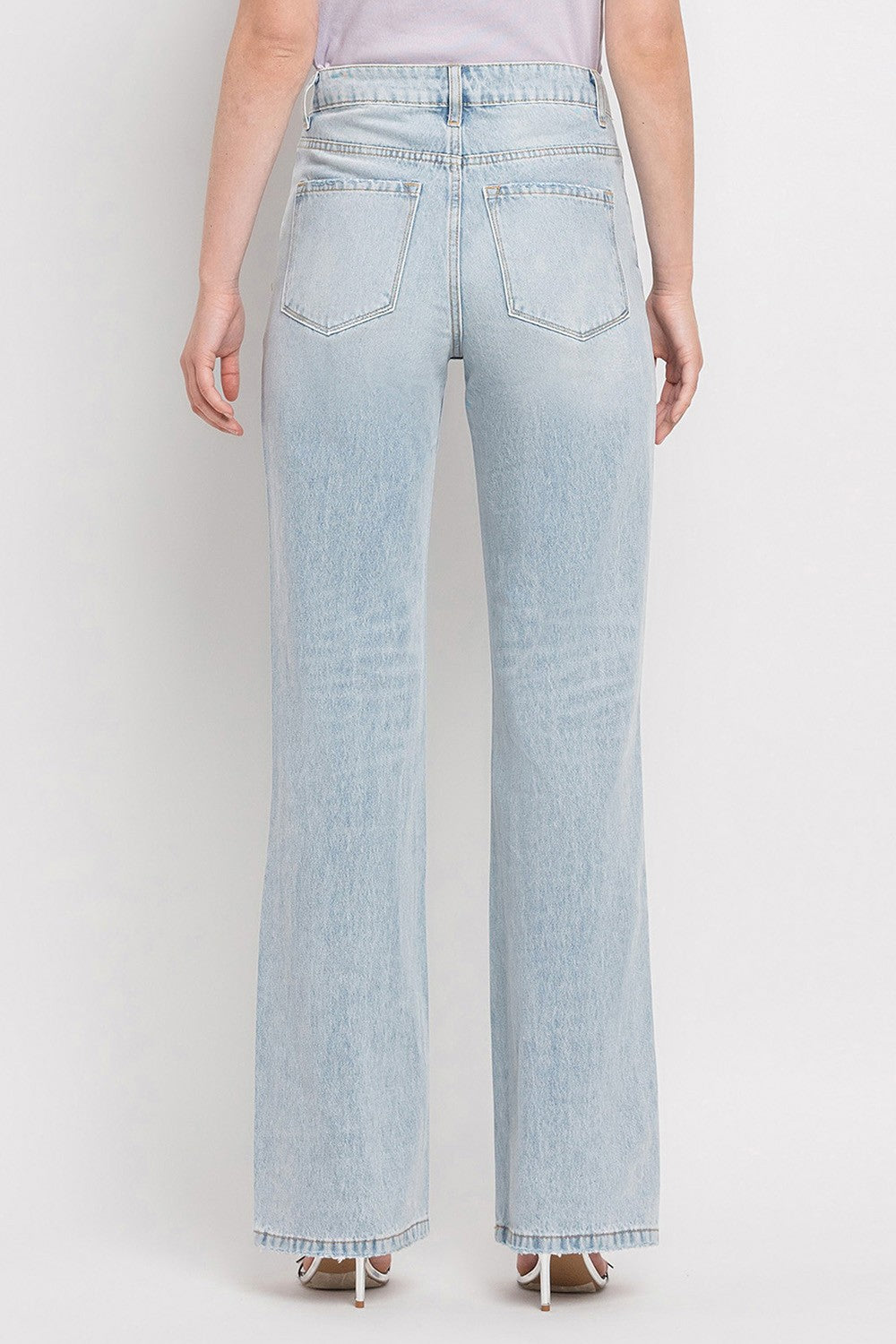 90'S Vintage Super High Rise Flare Jeans