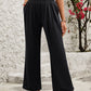 Elastic Waist Wide Leg Pants