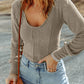 Scoop Neck Long Sleeve Top