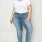 Judy Blue Cuffed Hem Low Waist Slim Jeans