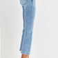 RISEN Low Rise Crop Slim Straight Jeans