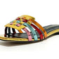 Colorful Woven Open Toe Slippers