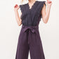 And The Why Laced Surplice Tie Waist Jumpsuit