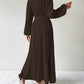 Tie Waist Long Sleeve Dress