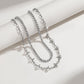 Rhinestone Double-Layered Necklace