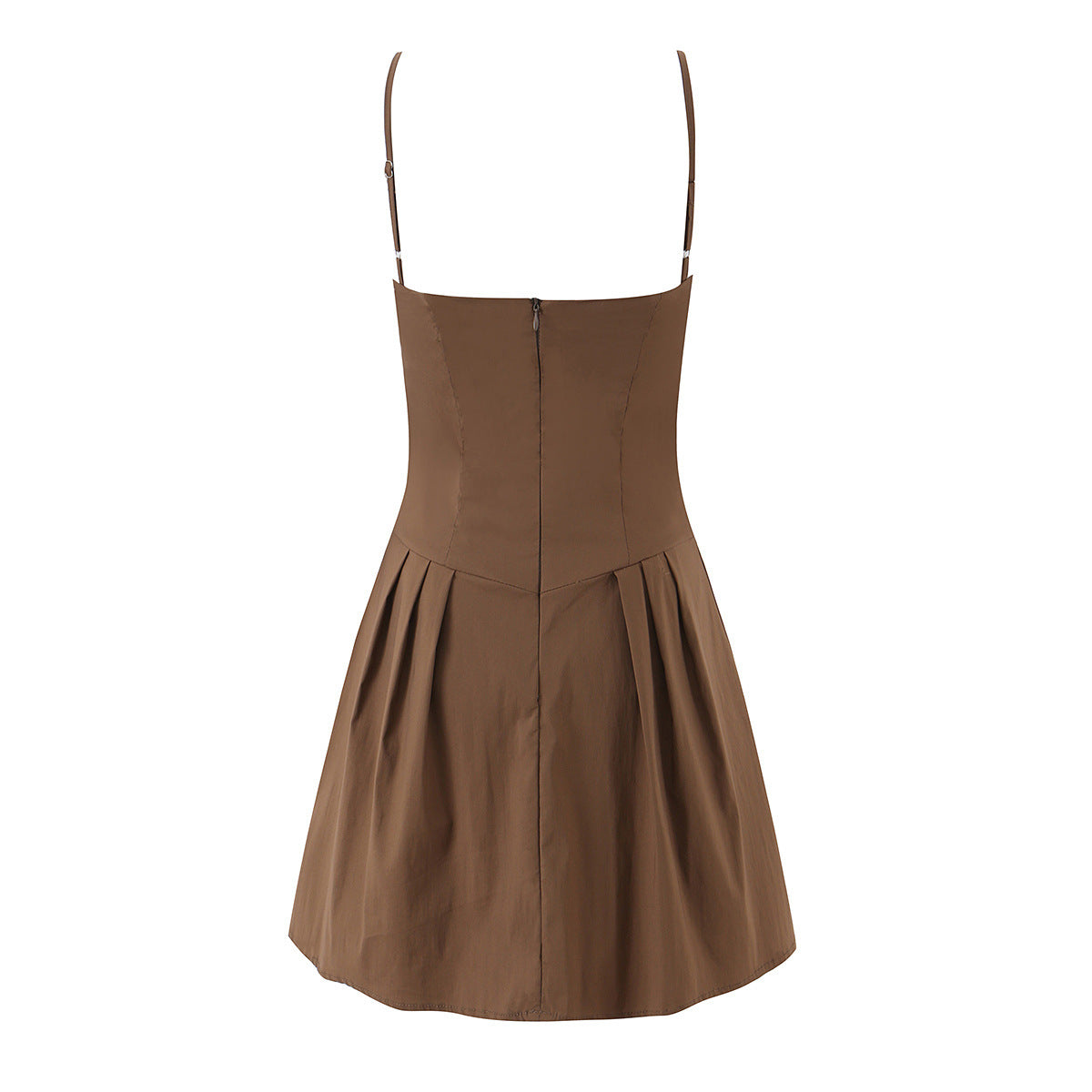 Lace Pleated Cami Mini Dress