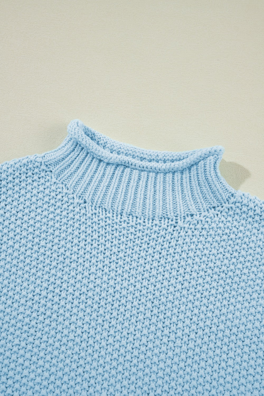 Turtleneck Cap Sleeve Sweater