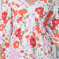 Floral V-Neck Three-Quarter Sleeve Mini Dress