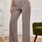 High Waist Wide Leg Pants with Pockets