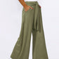 Tied Wide Leg Pants with Pockets