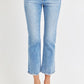 RISEN Low Rise Crop Slim Straight Jeans