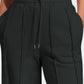 Drawstring Wide Leg Active Pants