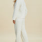 Texture Round Neck Long Sleeve Top and Pants Set