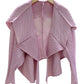 Miyake Pleated Folded Sleeves Open Front Jacket