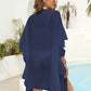 Ruffled Open Front Cover-Up