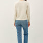 Heathered Round Neck Long Sleeve Sweater