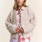 Mixed Fabric Chic Jacket