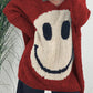 Smiling Face V-Neck Long Sleeve Sweater