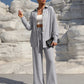 Button Up Long Sleeve Top and Pants Set