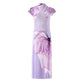 Miyake Pleated Floral Print Top & Midi Skirt