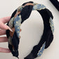 Denim Braided Wide Headband