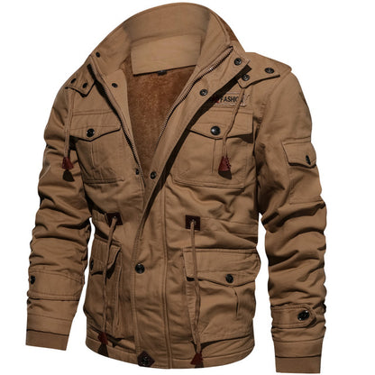 Multi-Pocketed Hooded Parka Jacket